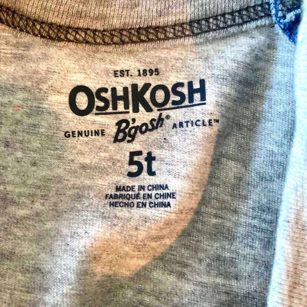 NWT Oshkosh jeans and 2 long sleeve tees Size 5